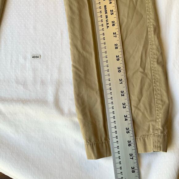 Jcp Men Khaki Pants size 30x30 Natural Tan Straight Leg Mid Rise - Picture 4 of 10